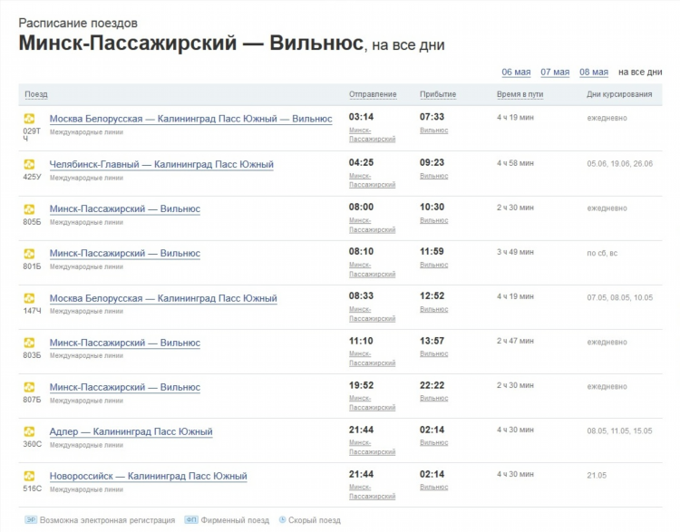 Калининград вильнюс автобус
