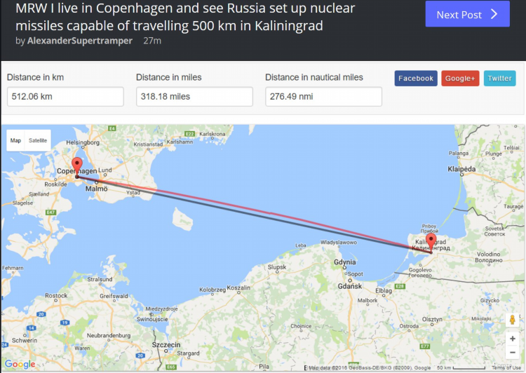 Сколько км до калининграда от москвы
